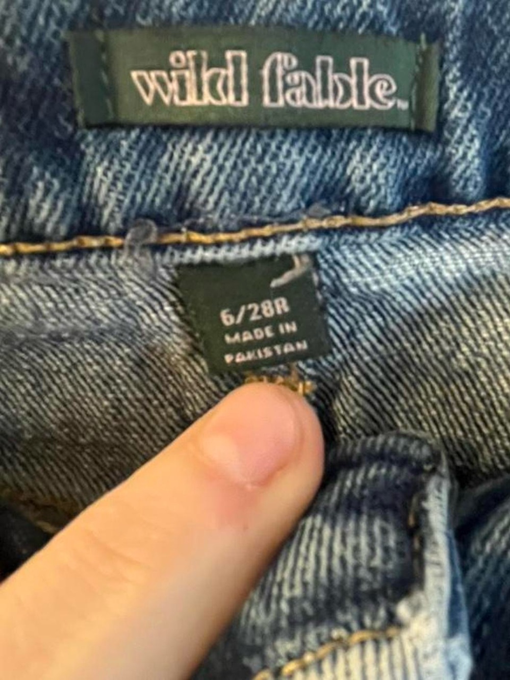 Wild Fable High-Rise Wide Leg Distressed Jeans - Blue - Picture 3 of 4